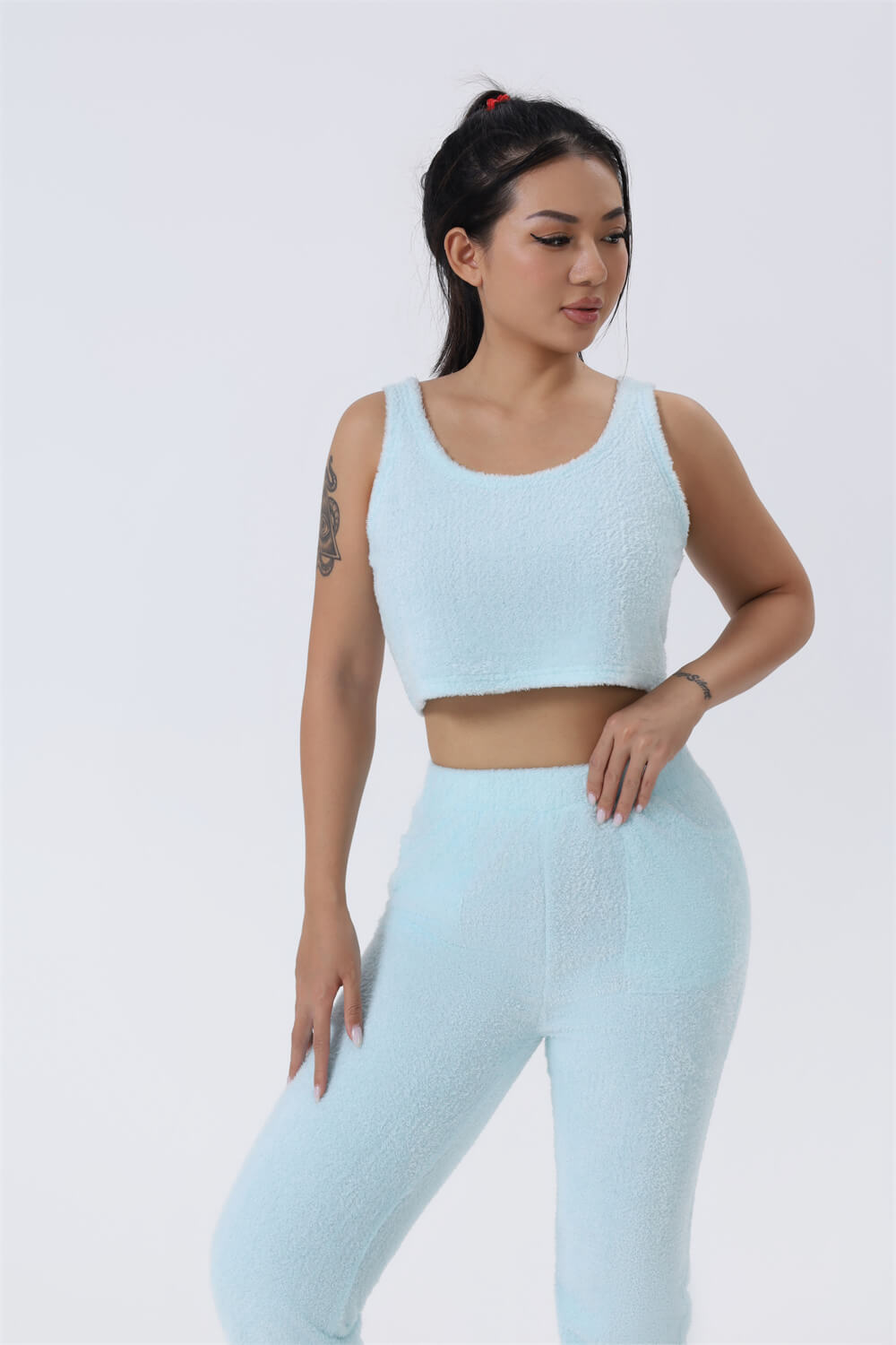 Aesthetic Lounge Set for Women Winter | 3 Piece Pajama Set with Robe