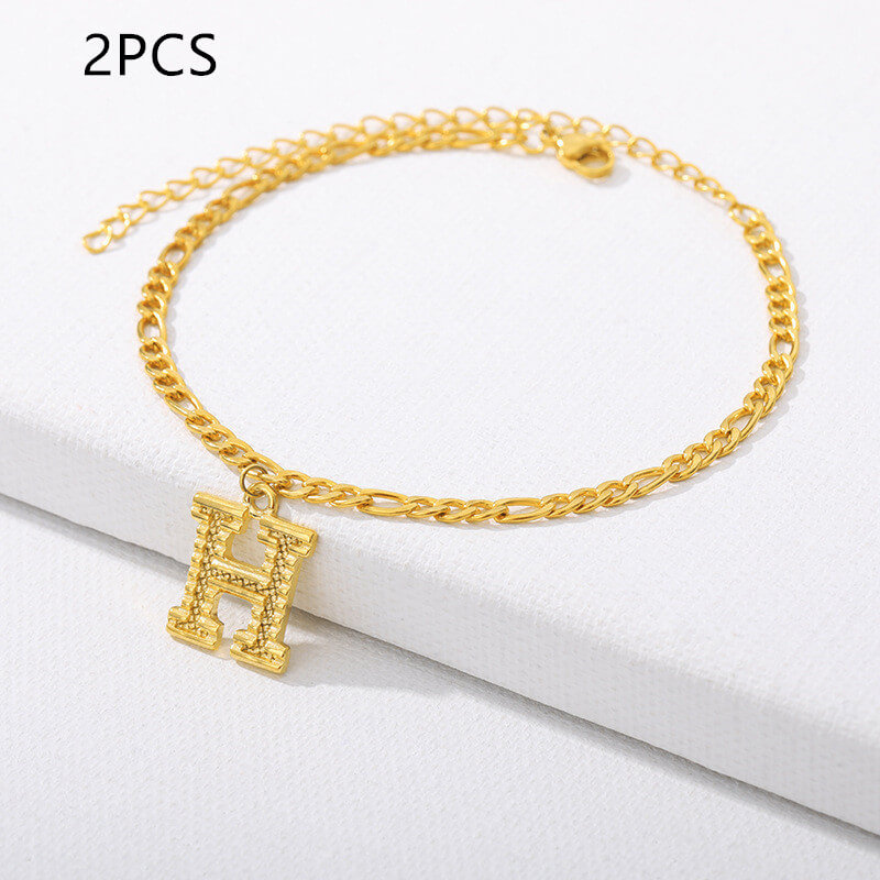 Alphabet Letter Anklets A-Z | Custom Alphabet Anklets