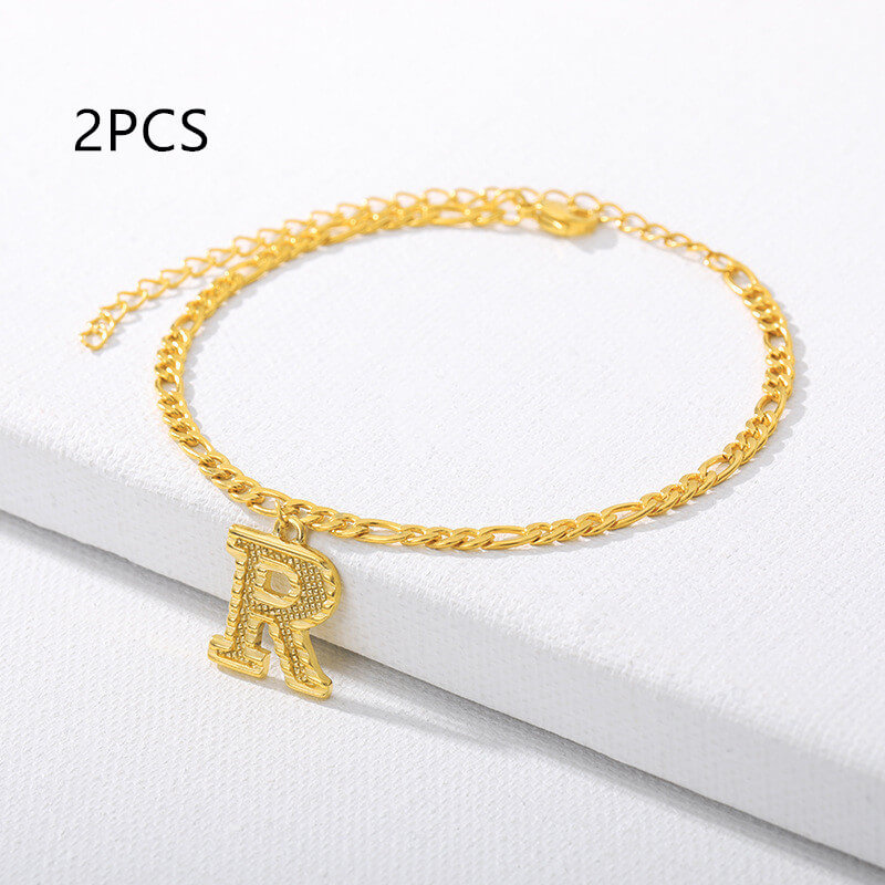 Alphabet Letter Anklets A-Z | Custom Alphabet Anklets