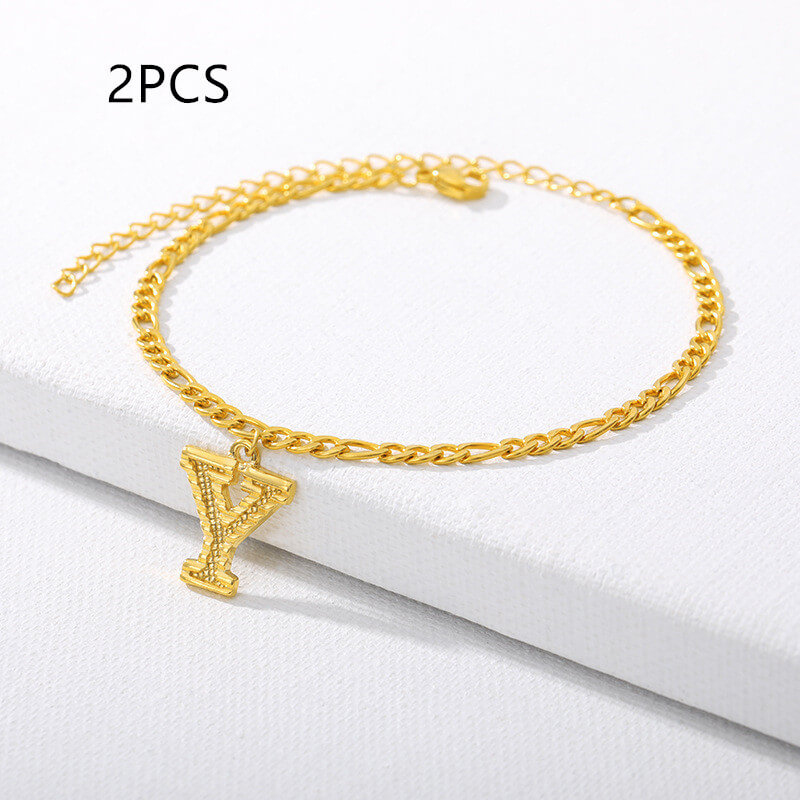 Alphabet Letter Anklets A-Z | Custom Alphabet Anklets