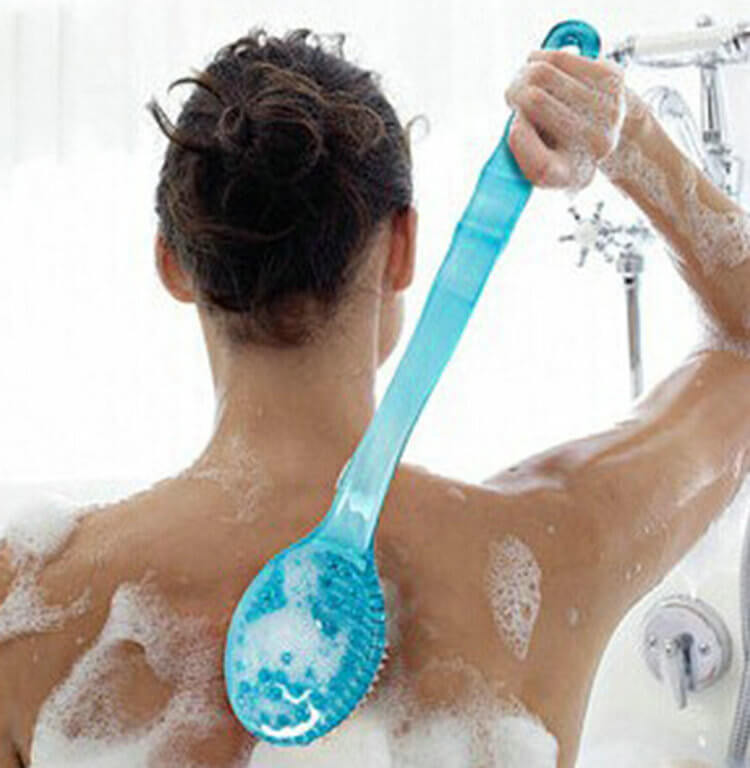 Bath Scrubber Brush For Beep Skin Cleaning | Back Scrubber For Shower