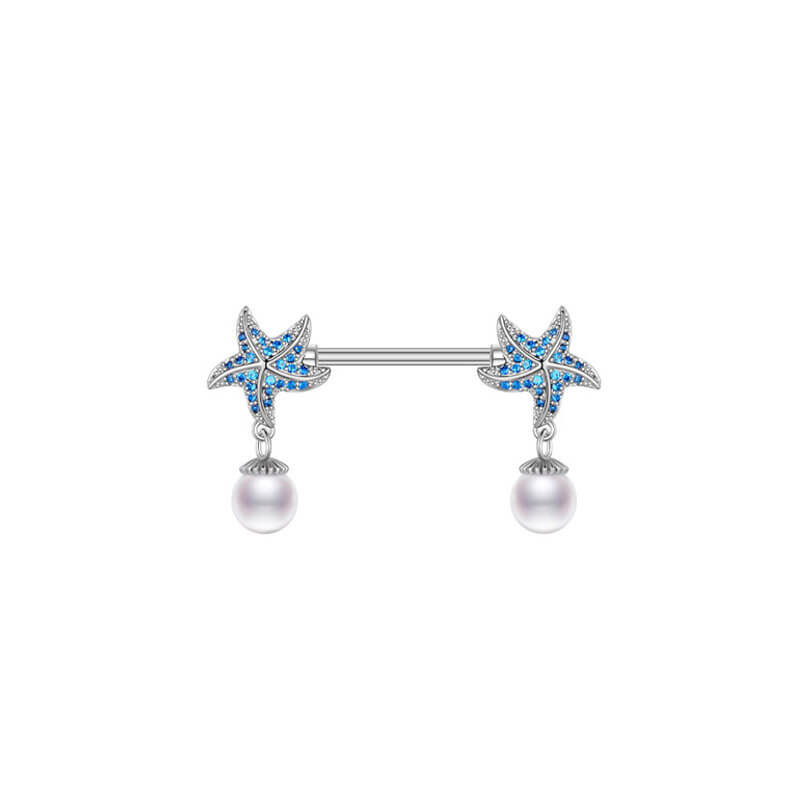 Best Diamond Nipple Ring For Women  Starfish Nipple Ring