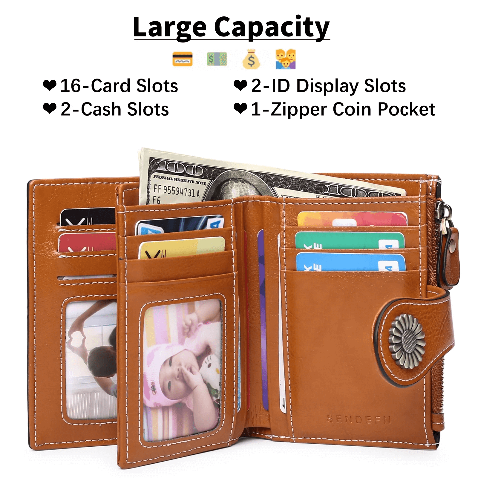Best Small Leather Wallet For Women | Premium Leather Card Holder