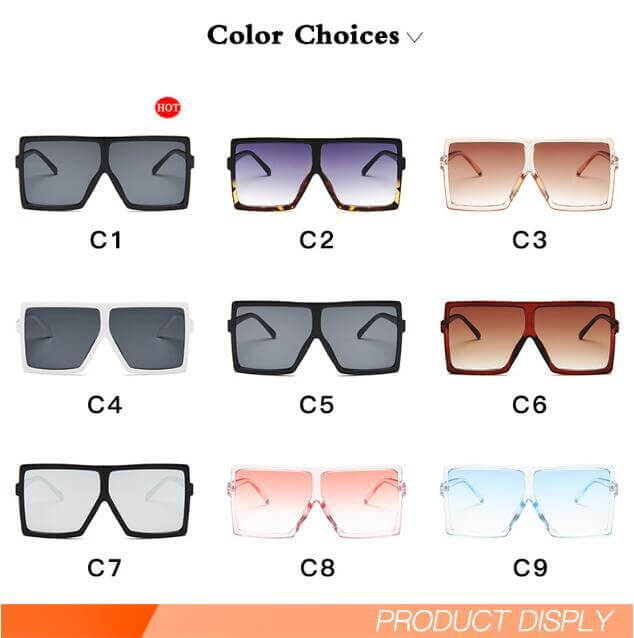 Big Frame Fashion Sunglasses For Ladies | Oversized Women Sunglasses