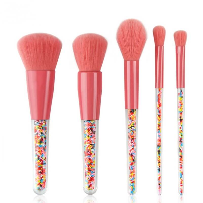 Candy Corn Makeup Brush Set | Colorful Candy Makeup Brush Kit