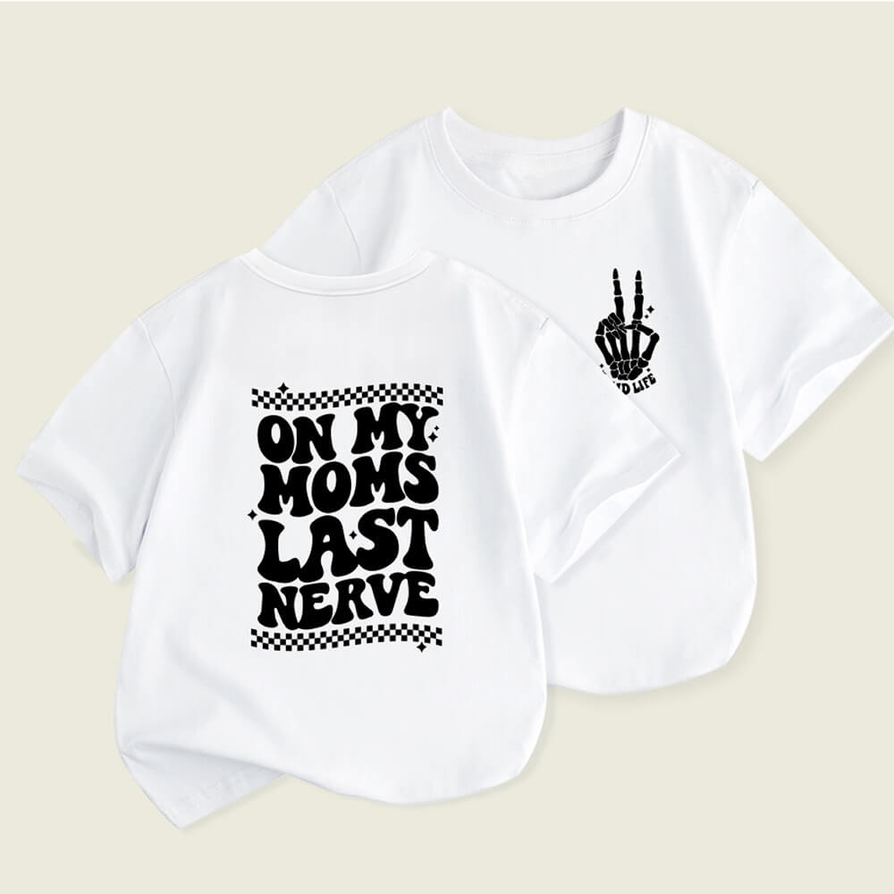 Casual Round Neck T-Shirt For Baby  | Letter Print Kids T-Shirt
