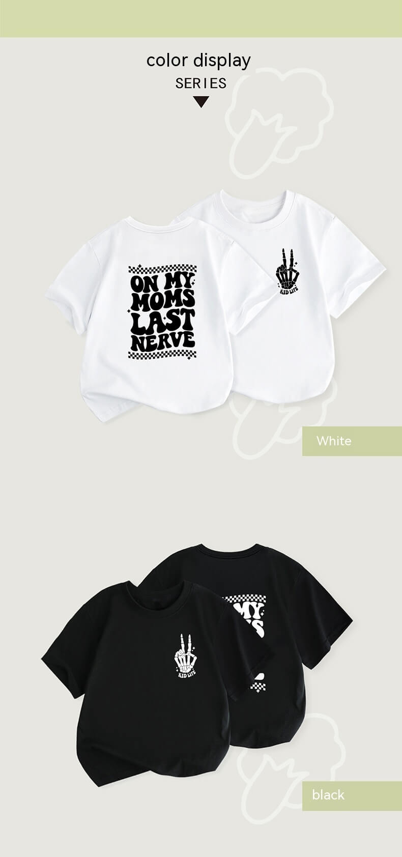 Casual Round Neck T-Shirt For Baby  | Letter Print Kids T-Shirt