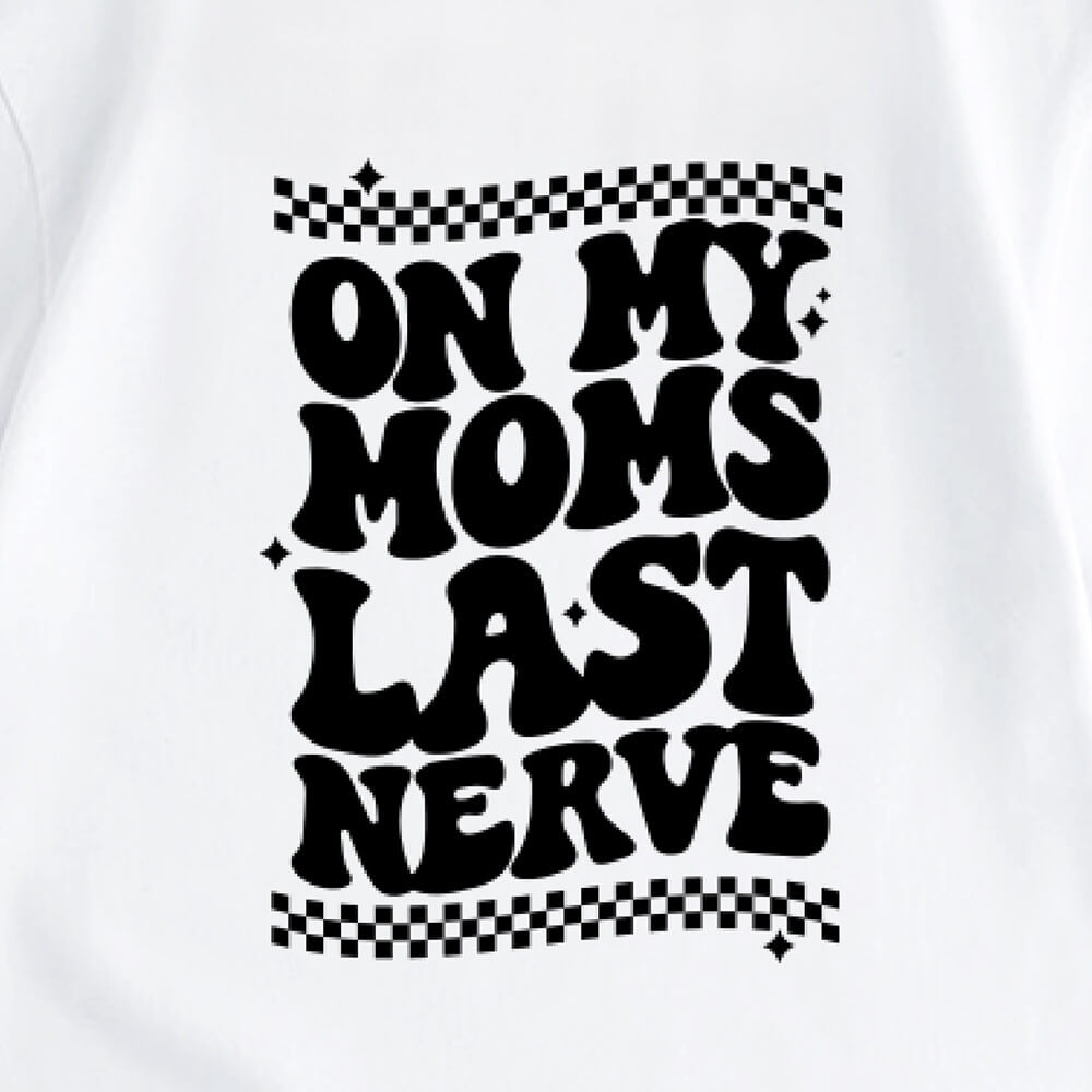 Casual Round Neck T-Shirt For Baby  | Letter Print Kids T-Shirt