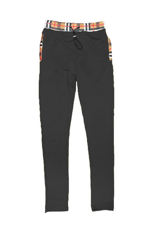 Checkered Polo And Pant Set | Checkered Two-Piece Outfit