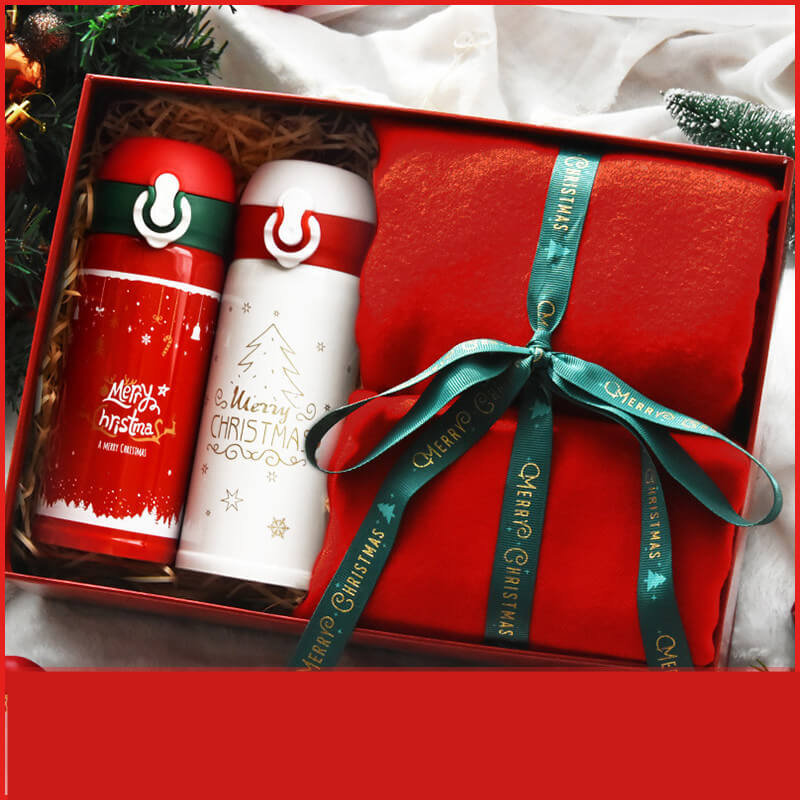 Christmas Gift Thermos Cup | Luxury Insulated Tumbler Gift Set For Her