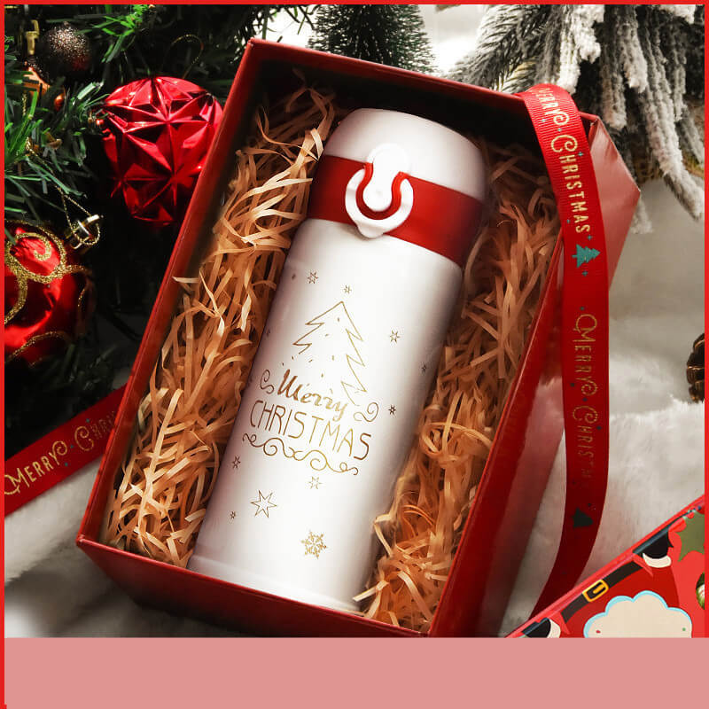 Christmas Gift Thermos Cup | Luxury Insulated Tumbler Gift Set For Her