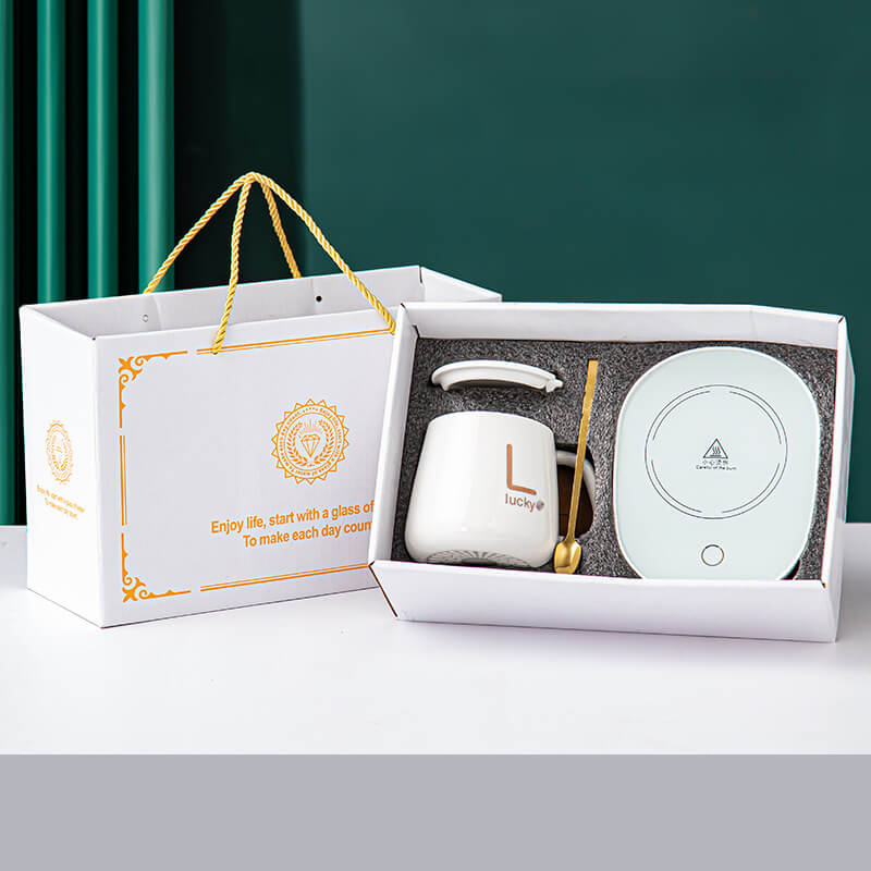 Constant Temperature Ceramic Mug Gift Box  Temperature Display Mug