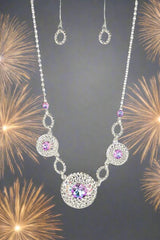 Cosmic Cosmos Purple Necklace