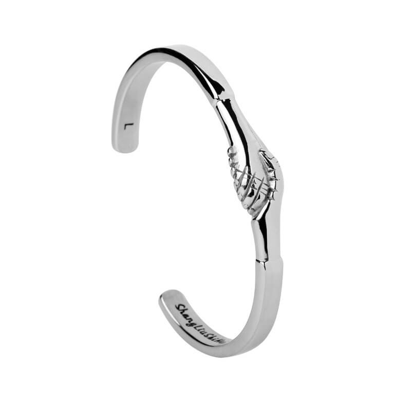 Couples Friendship Bracelet Metal | Metal Shaking Hands Bracelet