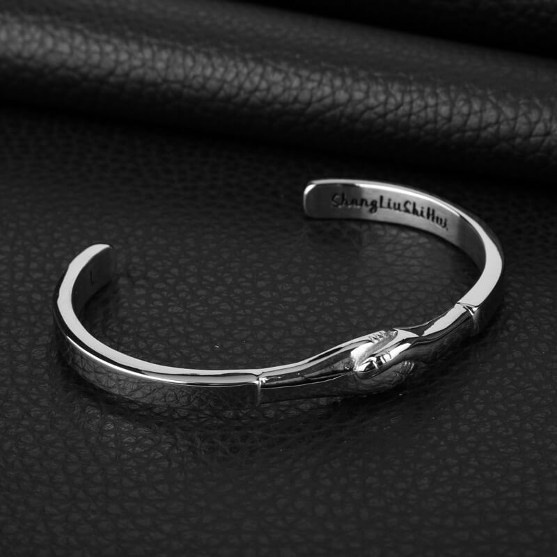 Couples Friendship Bracelet Metal | Metal Shaking Hands Bracelet
