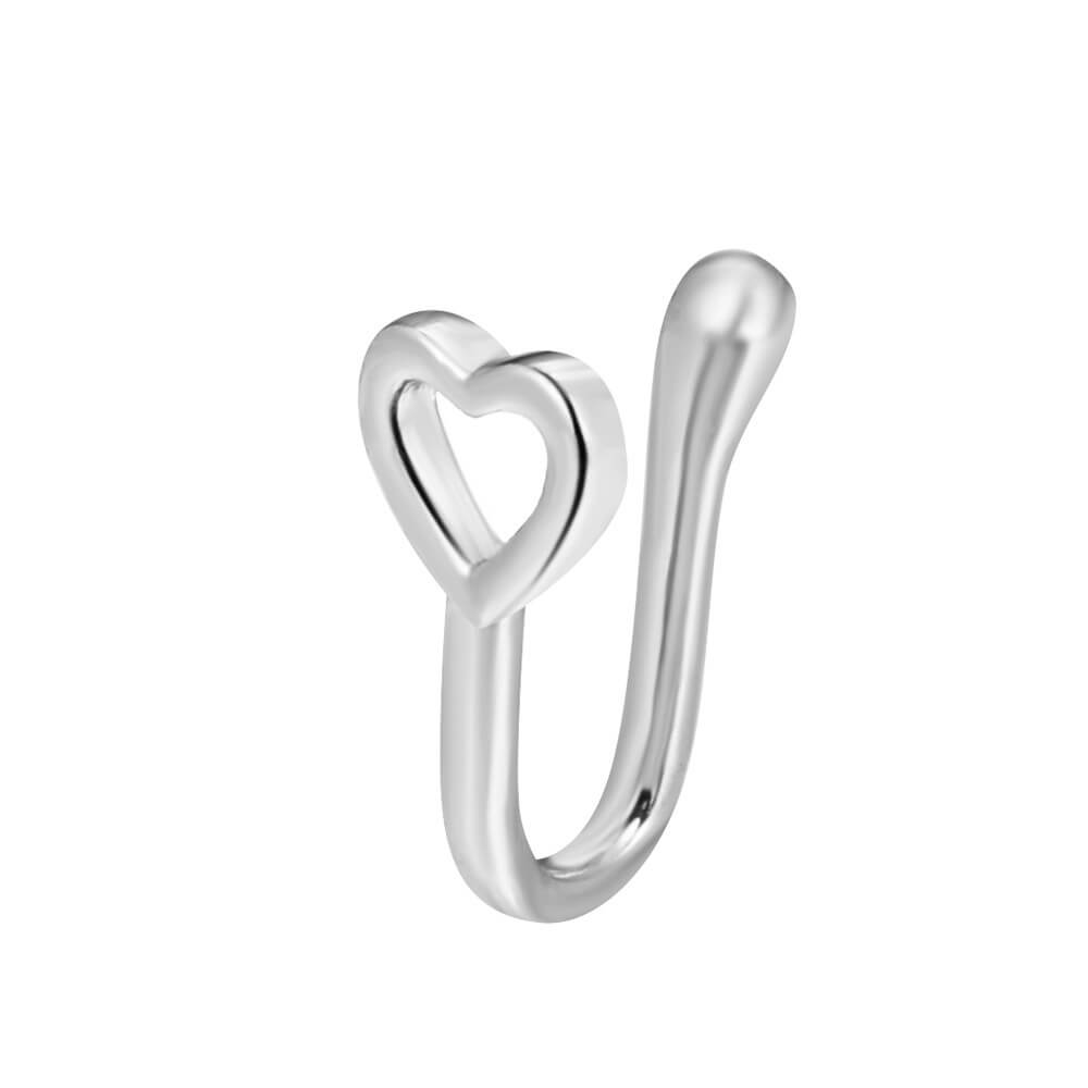 Creative Star Heart Crown Nose Ring | Small Star Nose Piercing Jewelry