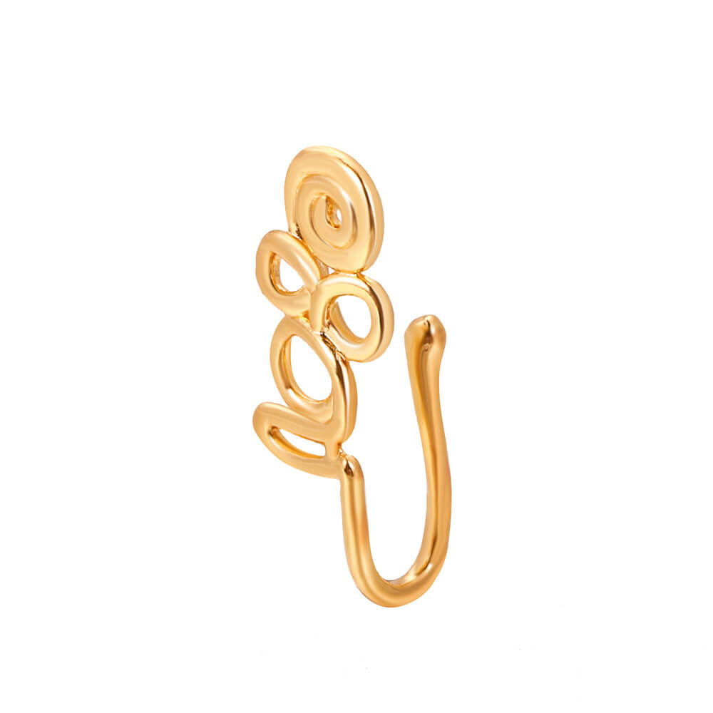Creative Star Heart Crown Nose Ring | Small Star Nose Piercing Jewelry