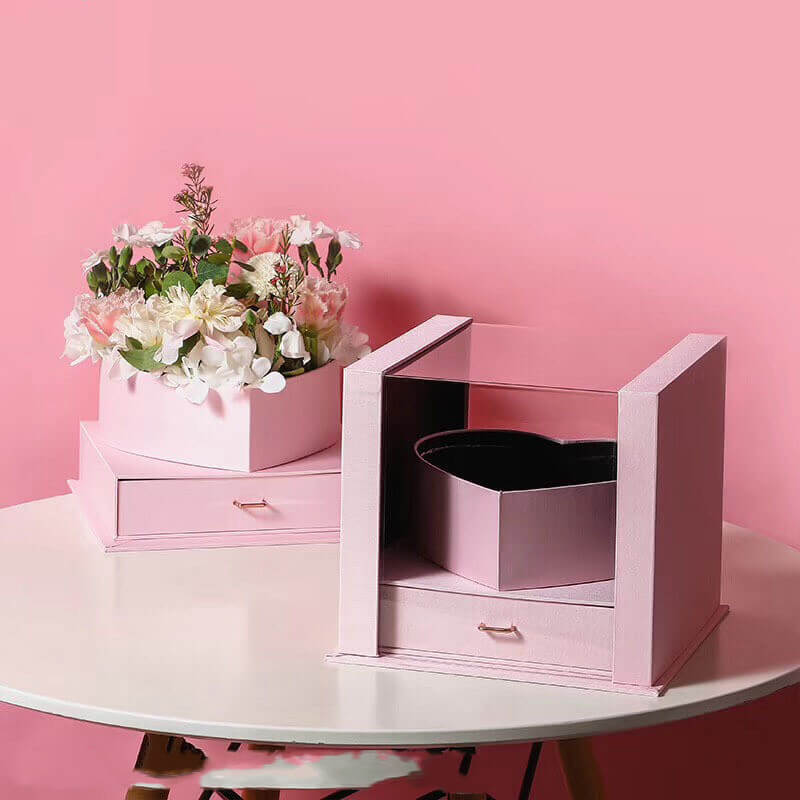 Crystal Magic Cube Flower Gift Box |  Flower Packaging Gift Box
