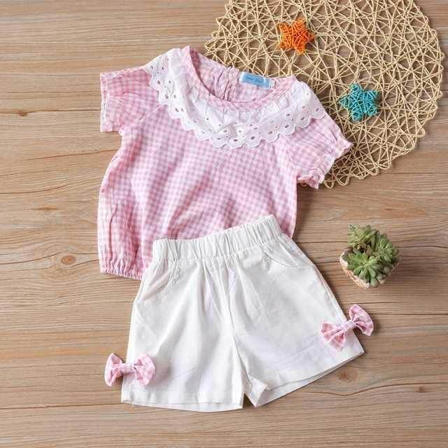 Cute Baby Girl Bow Outfit For Summer | Fashion Bow Kids Outfit