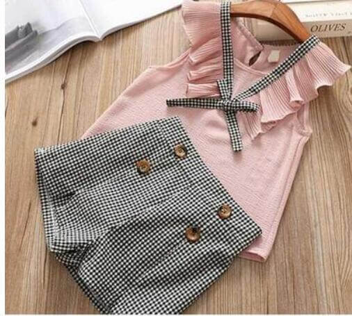 Cute Baby Girl Bow Outfit For Summer | Fashion Bow Kids Outfit