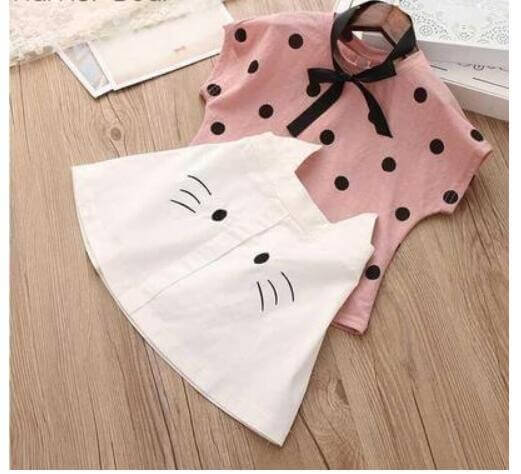 Cute Baby Girl Bow Outfit For Summer | Fashion Bow Kids Outfit
