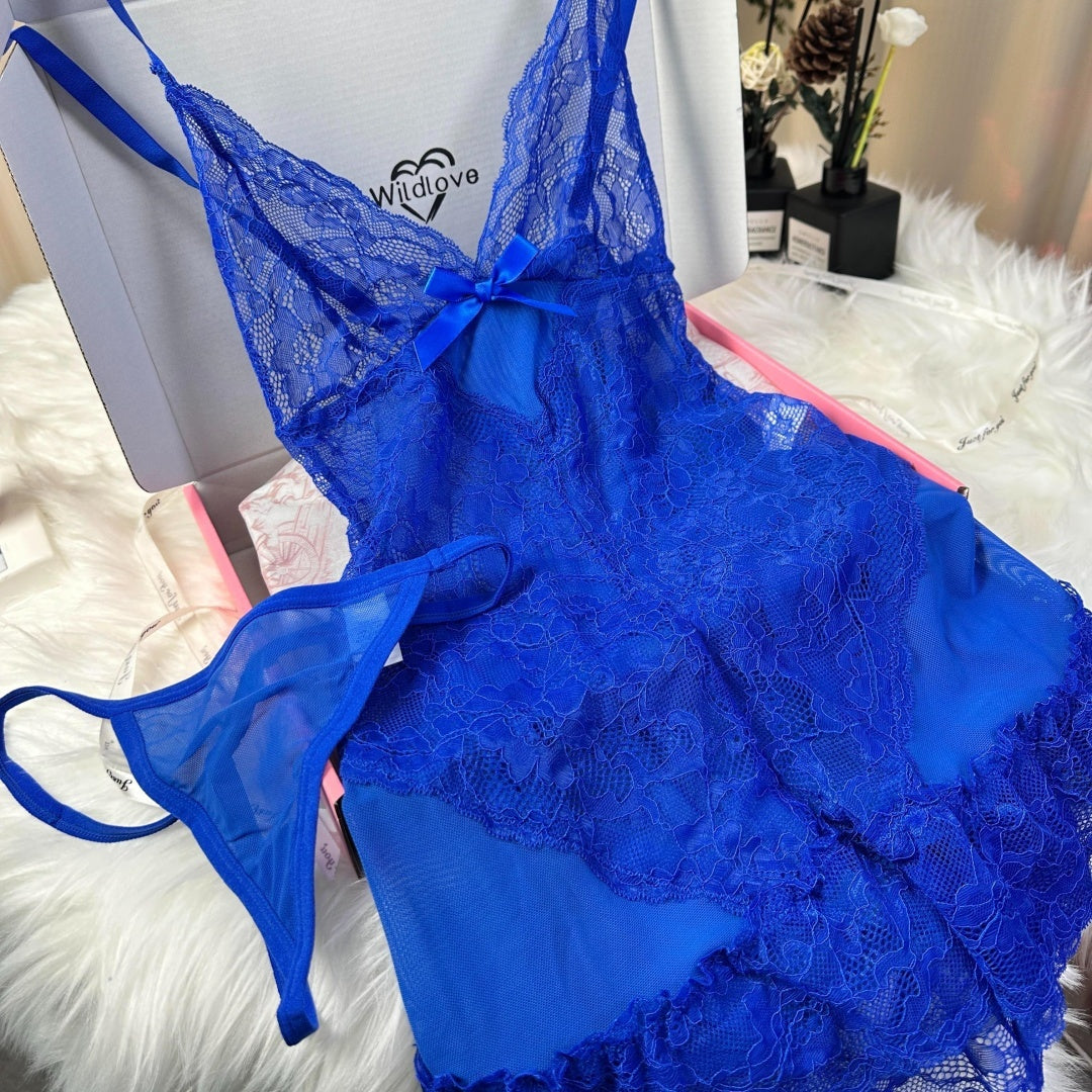 Cute Roomwear For women | Women's v Neck Satin Cami With Ruffle Trim