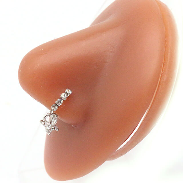 Delicate Butterfly Nose Piercing Jewelry | Septum Hoop Ring