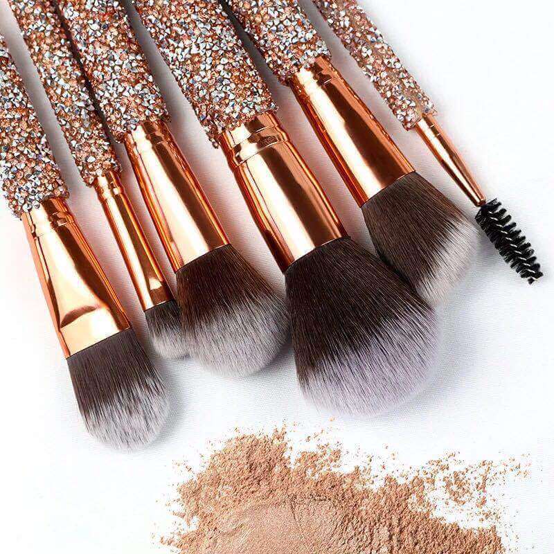 Diamond Makeup Brushes For Luxury Makeup  | Diamond Makeup Brushes Set
