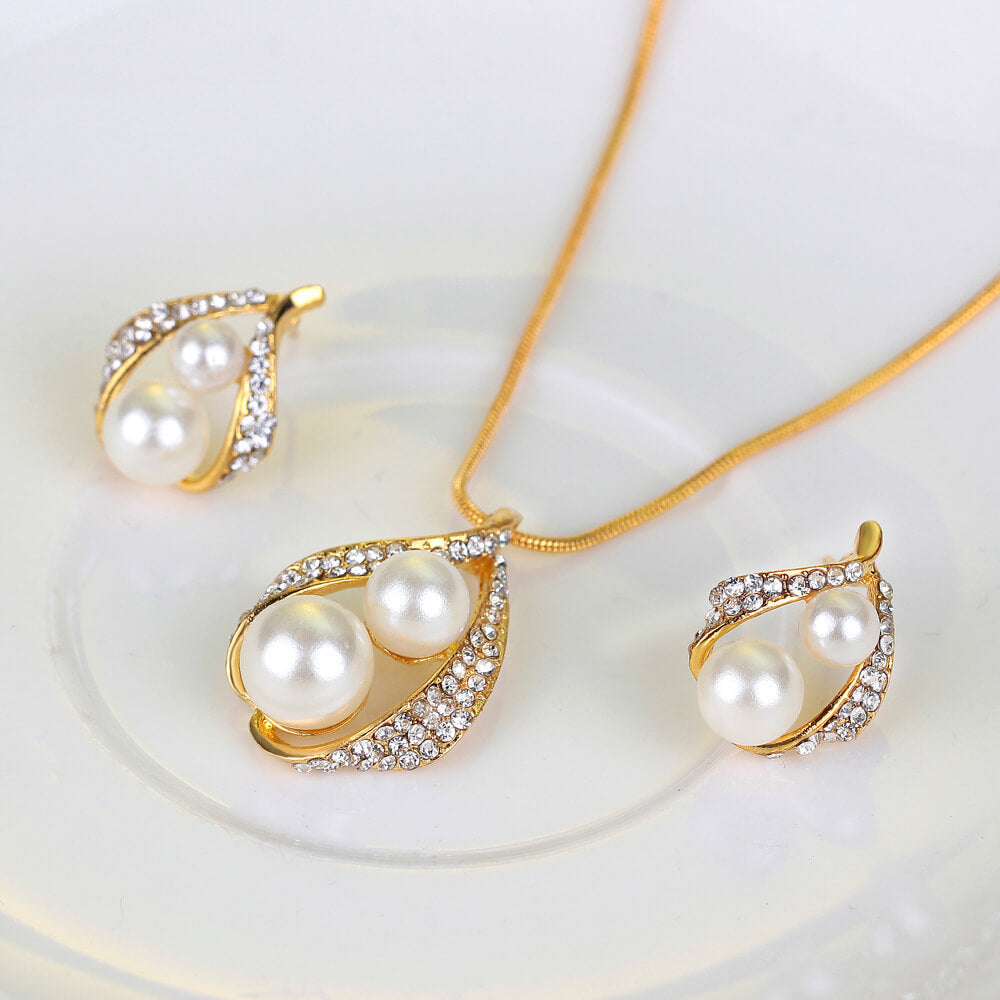 Elegant Matching Jewelry Set | Earrings Necklace Ring Set