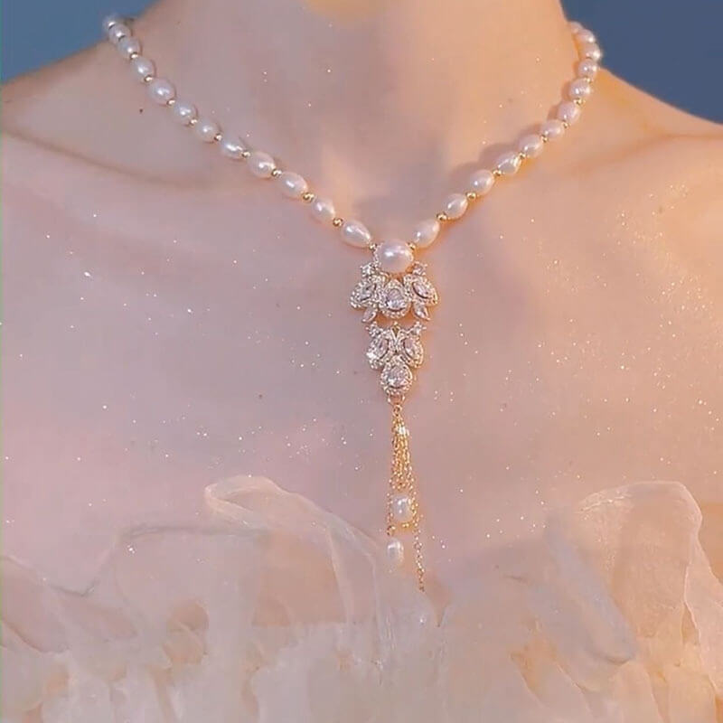 Fashion Personality Freshwater Pearl Necklace | Pearl Necklace Female
