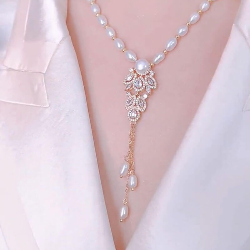 Fashion Personality Freshwater Pearl Necklace | Pearl Necklace Female