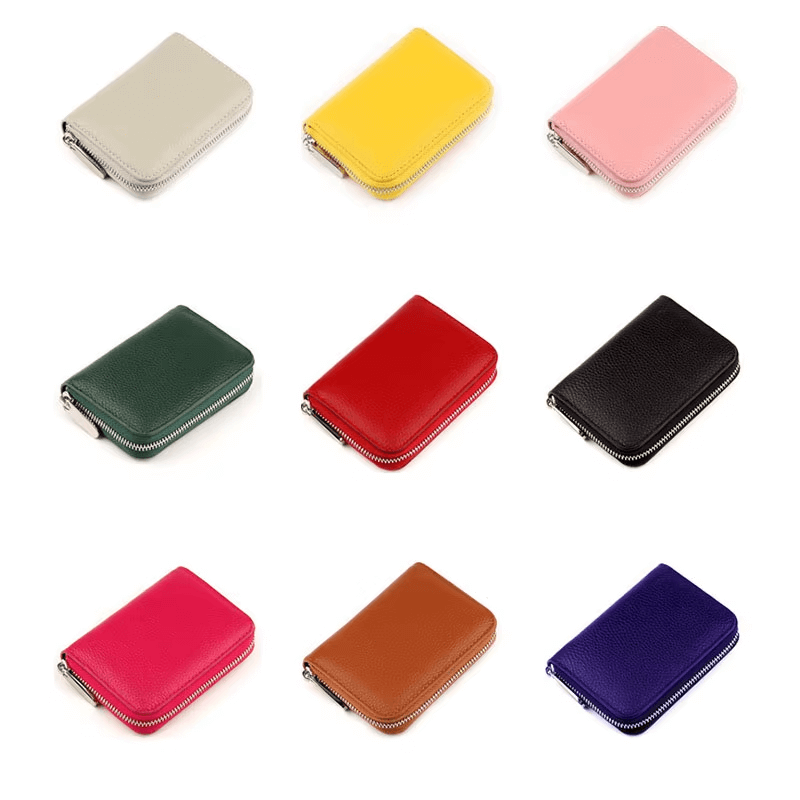 Fashionable Dentine Leather Zipper Wallet | Stylish Women’s Wallet