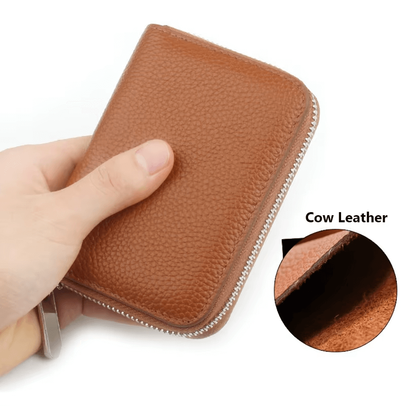 Fashionable Dentine Leather Zipper Wallet | Stylish Women’s Wallet