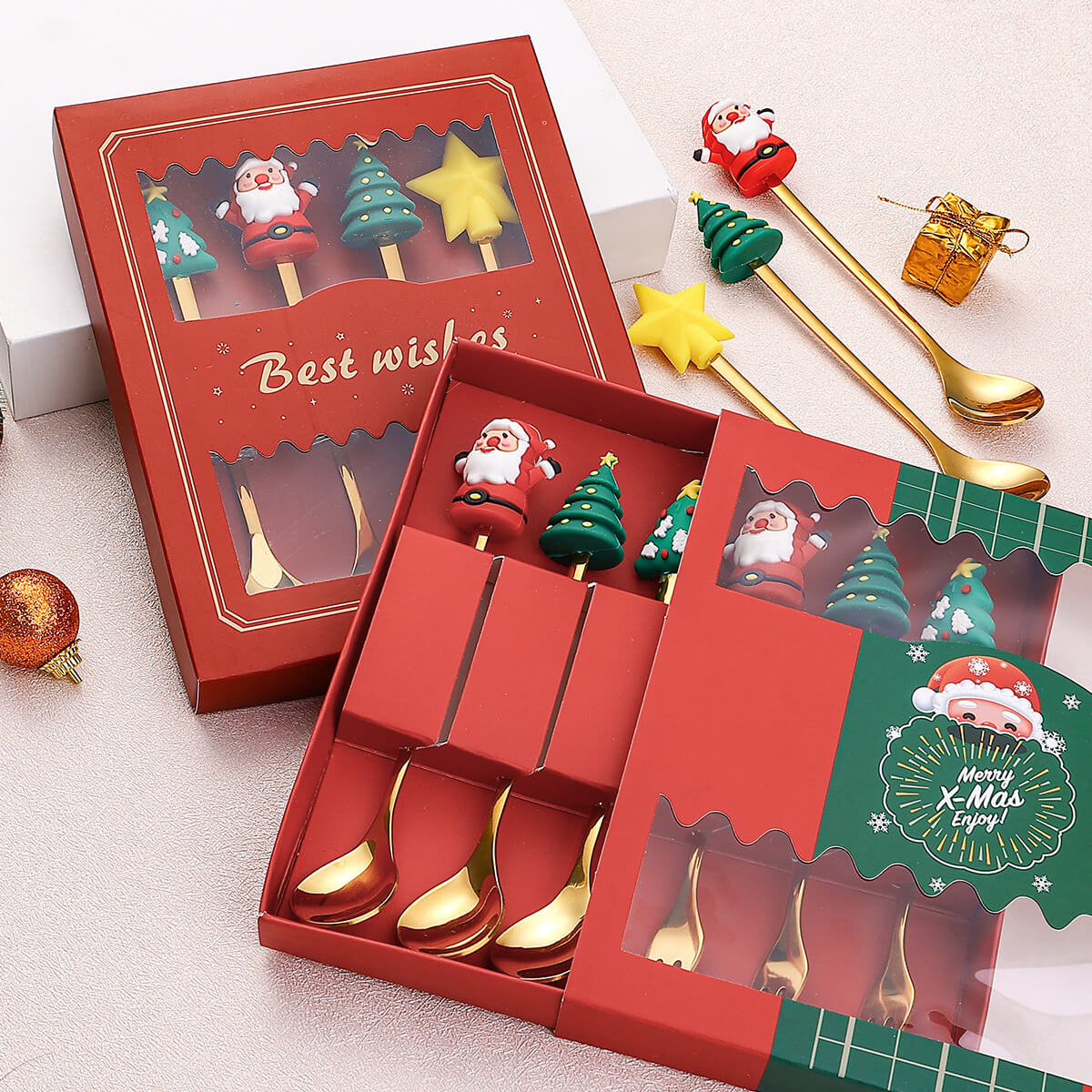 Festive Gift Boxes Christmas |  Personalized Christmas Gift Box Set