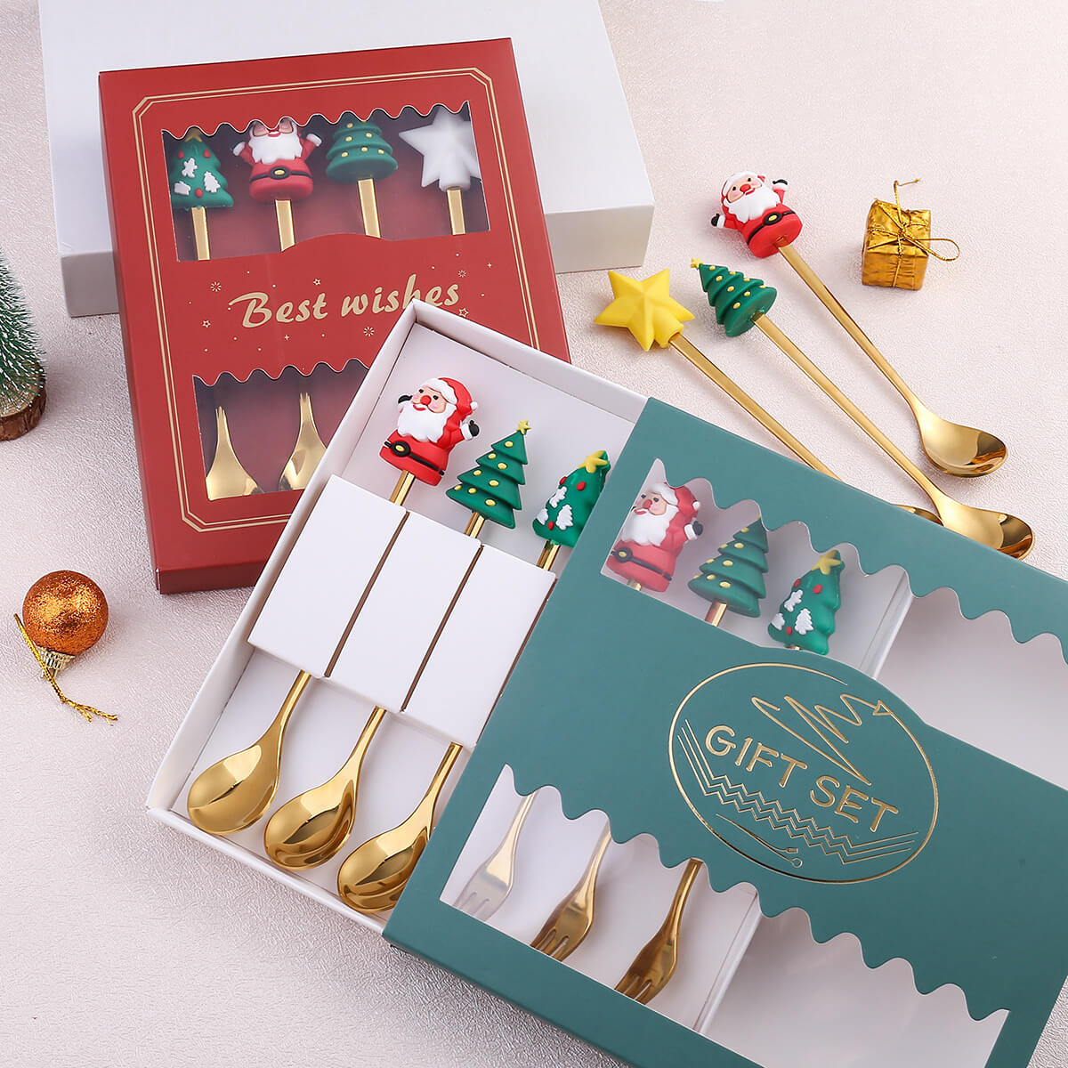 Festive Gift Boxes Christmas |  Personalized Christmas Gift Box Set