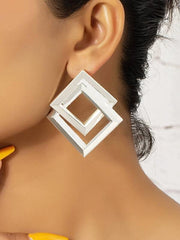 Square Stud Earrings (Gold/ Silver)