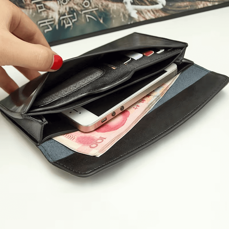 Genuine Cowhide Wallet For Women  Cowhide Clutch Wallet Ladies