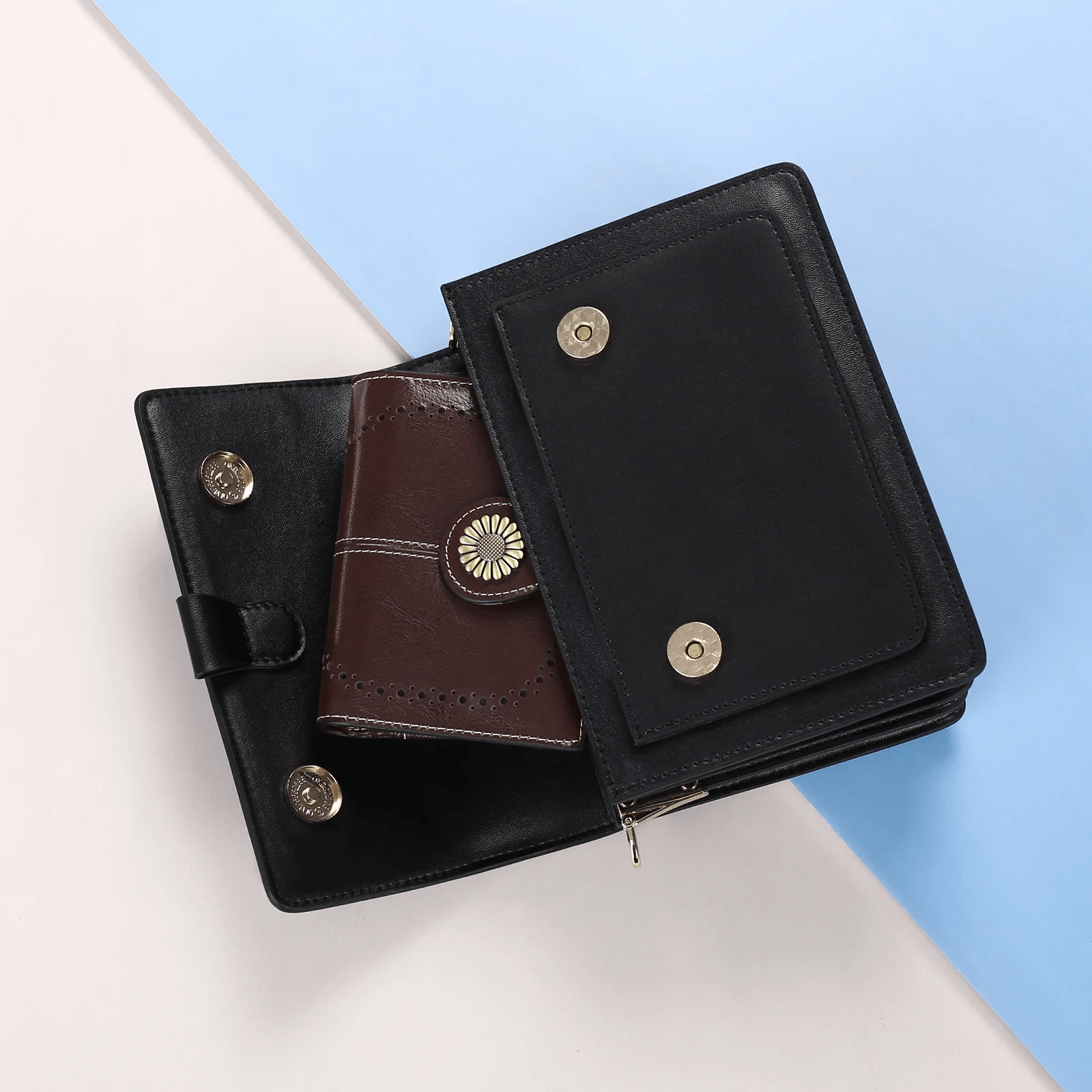 Genuine Leather Wallet For Women  Slim Wallet With Multiple Card Slots