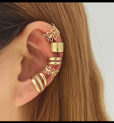 6pc Vintage (Gold/Silver) Ear Cuffs