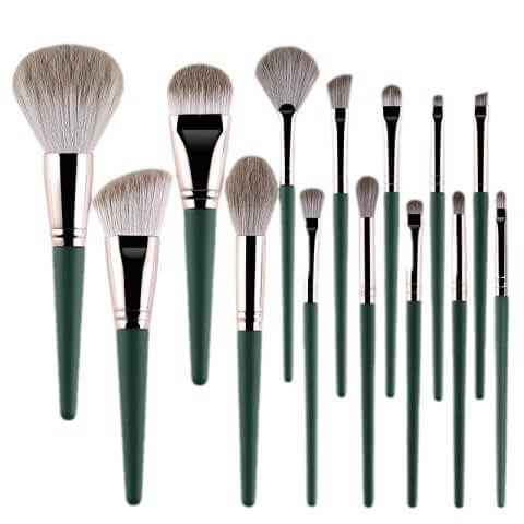 Green Cloud 14pcs Makeup Brush Set | Makeup Brush With Super Soft Fibers