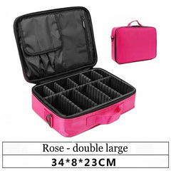 Trends Brand Cosmetic Case Suitcases Multi-storey Large Professional Makeup Bag Women Beauty Storage Organizer Cosmetic Bag