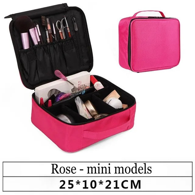 Trends Brand Cosmetic Case Suitcases Multi-storey Large Professional Makeup Bag Women Beauty Storage Organizer Cosmetic Bag