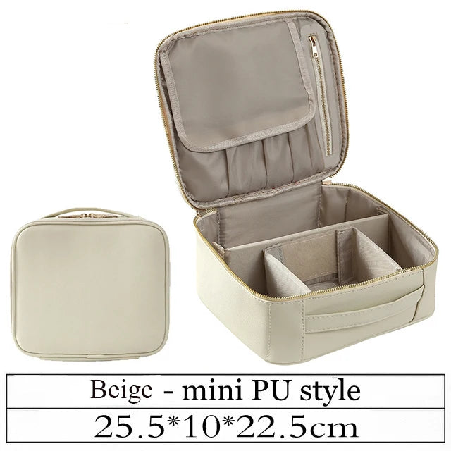 Trends Brand Cosmetic Case Suitcases Multi-storey Large Professional Makeup Bag Women Beauty Storage Organizer Cosmetic Bag