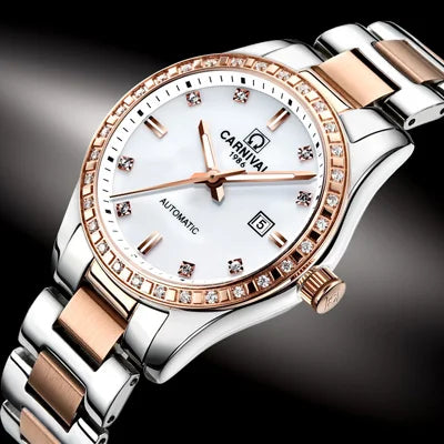 Switzerland Carnival Women Watches Luxury Brand ladies Automatic Mechanical Watch Women Waterproof relogio feminino 8685L-6