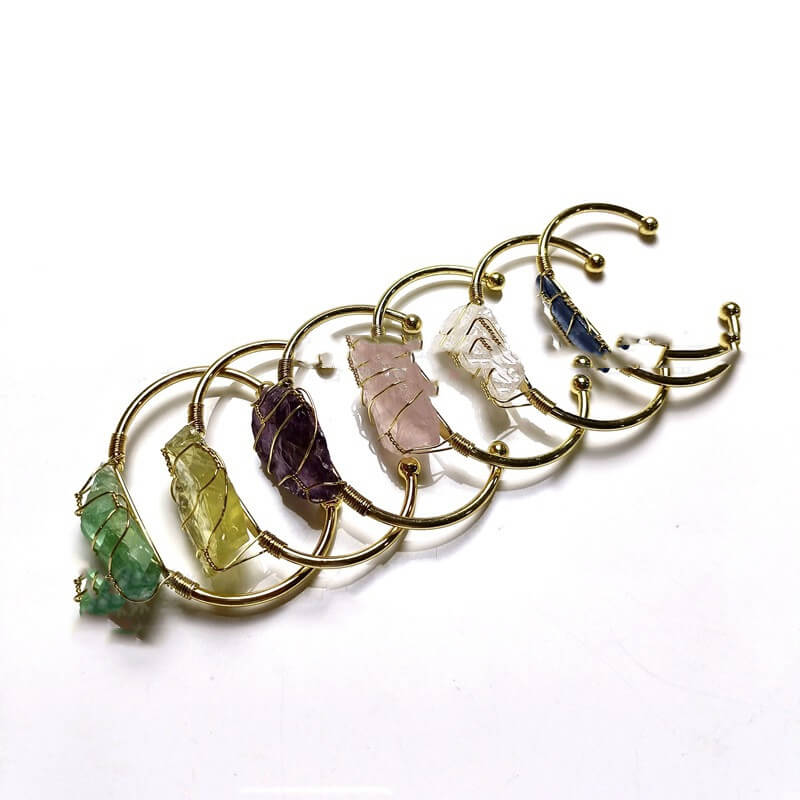 Handmade Natural Crystal Wrist Jewelry | Unique Natural Stone Bracelets