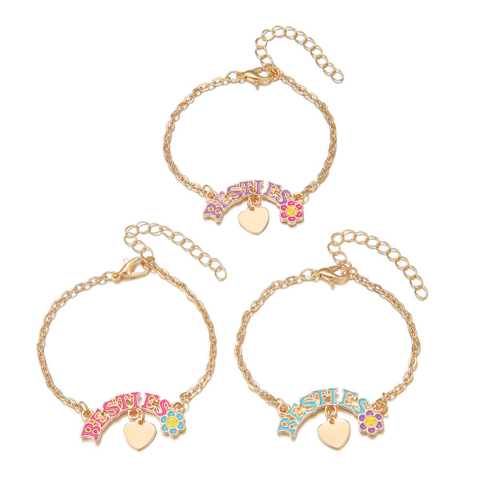 Kids Adjustable Bracelet Set Of 3 Pieces | Kids Jewelry Set Bracelets