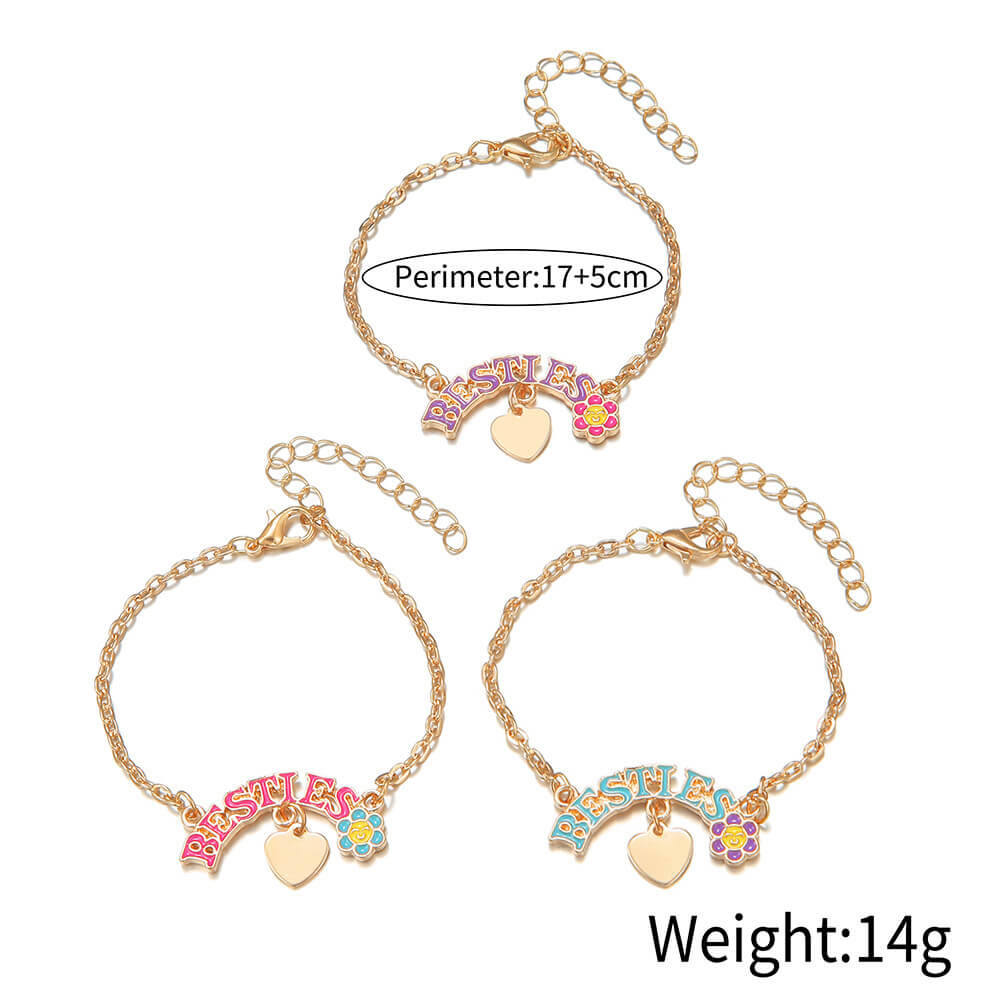 Kids Adjustable Bracelet Set Of 3 Pieces | Kids Jewelry Set Bracelets