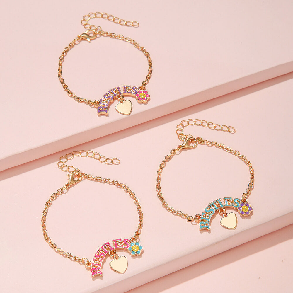 Kids Adjustable Bracelet Set Of 3 Pieces | Kids Jewelry Set Bracelets
