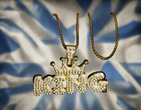 Crown KING Pendant Necklace,