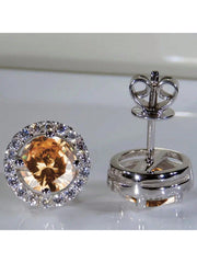 Bronze Luxury Classic Cubic Zirconia Earrings